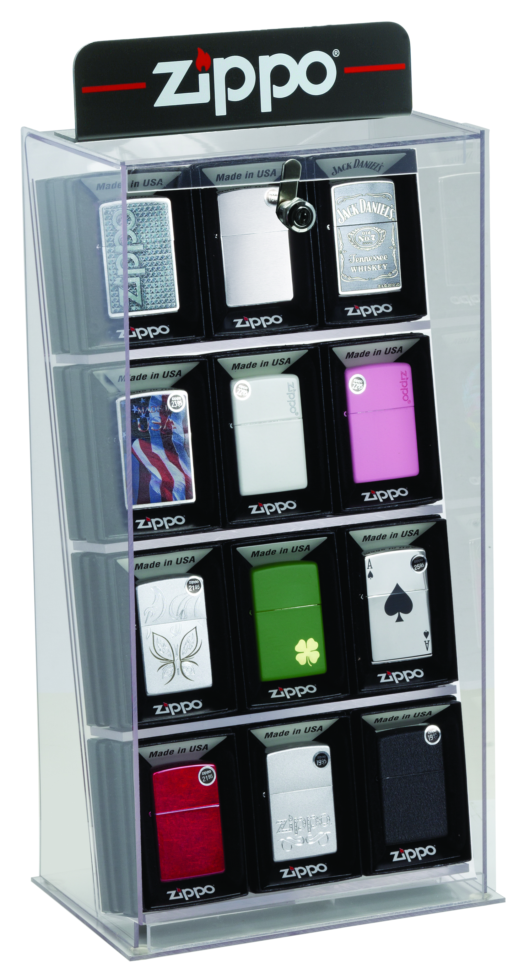 ZIPPO 2x 12 pcs. Display Display løsninger DVA A/S
